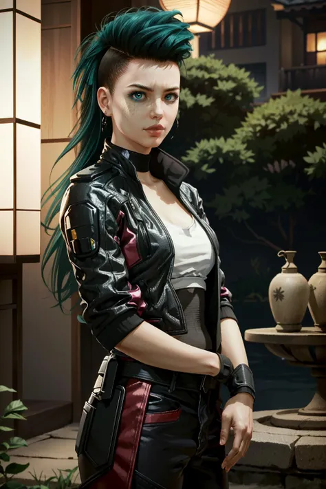 ((masterpiece, best quality))
<lora:CyberRogueYoung:0.8>
CyberRogueYoung, 1girl, aqua hair, make up, long hair, traditional Japanese garden, evening, tranquil and enchanting with soft lantern light