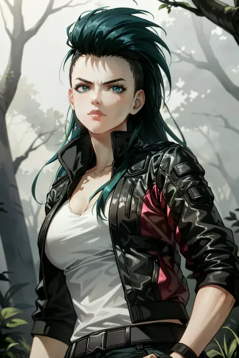 ((masterpiece, best quality))
<lora:CyberRogueYoung:0.8>
CyberRogueYoung, 1girl, aqua hair, make up, long hair, forest, morning, dappled sunlight through the trees