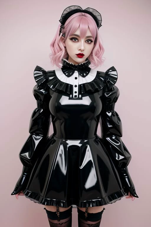 (glossy pastel goth lolitafashion:1.3), masterpiece, best quality, professional detailed (medium shot) photo of (beautiful adult woman) wearing (glossy latex intricate pastel goth lolitadress, multilayered dress:1.2), (shiny glossy translucent clothing, gleaming oily latex fabric :1.1), (perfect face, beautiful face, symmetric face), pastel goth (lipstick, eyeshadow, mascara, heavy makeup:1.1), (frills, lace, bows:1.2), (pastel goth stockings:1.1),
ultra wide angle shot, cinematic style, 8k, RAW photo, photo-realistic, masterpiece, best quality, absurdres, incredibly absurdres, huge filesize, extremely detailed, High quality texture, Cinematic Lighting, physically-based rendering, Ray tracing,