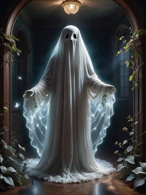 award-winning photography of a ghost with longing gaze glowing, whimsical, enchanted, magical, fantasy art concept, masterpiece, best quality, realism, hyper realistic <lora:- SDXL - shrubbery_n_green-stuff_V1.0:0.8>