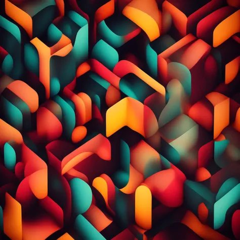 photo abstract cube patterns, bright colors, poster (posterCubes style:1) <lora:djzposterCubes:0.8)