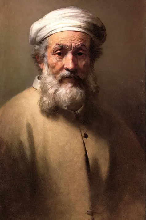 a old man portrait in style <lora:Rembrandt_Portraits_ArtStyle:0.9>