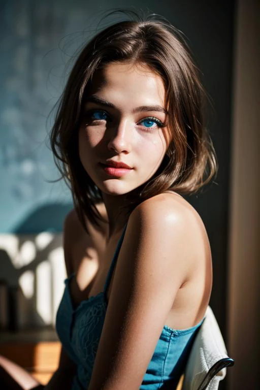 (raw photo, best quality, masterpiece,hyperdetailed),adjusting hair,photo of a 18 year old girl,happy,night,soft lighting,brown hair,perfecteyes eyes, lightblue eyes,shadow,<lora:LCM_LoRA_Weights_SD15.safetensors:1.0:1.0> <lora:picxer_real.safetensors:1.0:1.0> <lora:detail\lora_perfecteyes_v1_from_v1_160.safetensors:1.0:1.0>