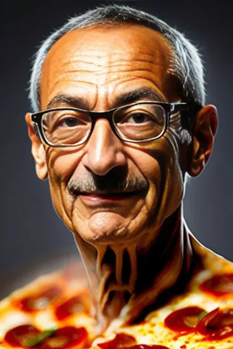 closeup portrait photo of jp0d35t4 as a ((pizza demon))