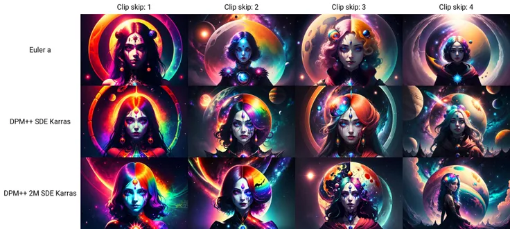 psychedelic, horror, bloody, scary, spooky, fantasy space, multiple planets, fantasy galaxy, 1girl, upper body, portrait, beautiful, psychedelic goddess, rainbow lighting, magical, masterpiece, high quality, 4k,