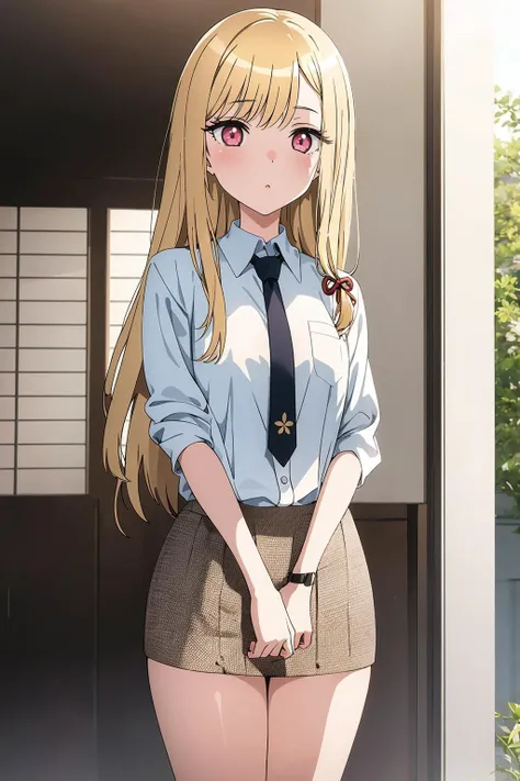 1girl, Kitagawa, portrait, <lora:MarinKitagawaV3:0.7>, blonde