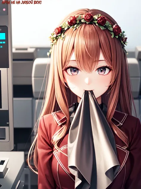 <lora:hyperdetailer_v095:0.4>
female
Height 139cm
(:1.4)
Red Long wavy hair with a flower crown
(chestnut mouth :1.5)
Android manufacturing plant with robotic assembly lines