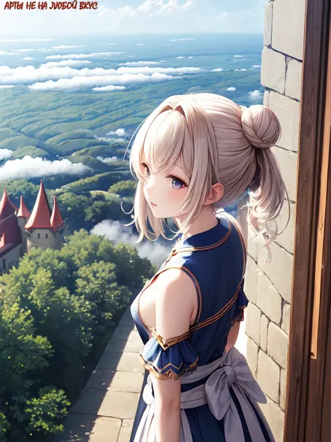 <lora:hyperdetailer_v095:0.4>,
female
Height 139cm
(Age 11:1.4)
White Half-up bun with braided sections
(:t :1.5)
(Magical castle in the clouds :1.2)
