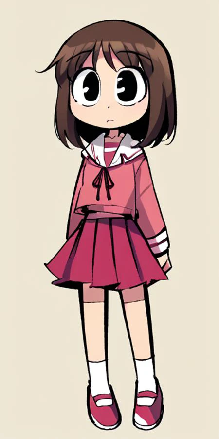 <lora:peargor:1>, peargorxl, <lora:easynegative:1>, easynegative, <lora:Kasuga_Ayumu__Osaka_Azumanga_Daioh:1>
score_9, score_8_up, score_7_up, score_6_up, score_5_up, score_4_up, source_anime, old anime,
wide hips, full body, cute, short skirt, serafuku, kasuga ayumu, brown hair, big eyes,