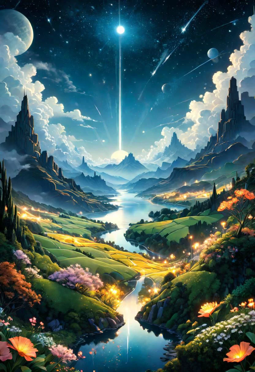 A dreamy night with stardust by Al Williamson, (panoramic , artstyle-art deco but extremely beautiful:1.4), (intricate details, masterpiece, best quality:1.4)
Terragen, beautiful massive landscape, epic scenery, Terragen, , looking at viewer
<lora:add-detail-xl:1> <lora:xl_more_art-full_v1:0.5> <lora:looking_at_viewer:2>