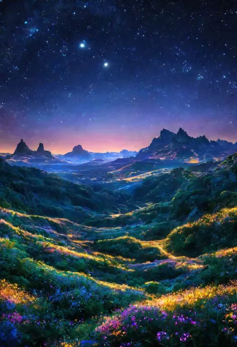 A dreamy night with stardust by Al Williamson, (panoramic , artstyle-art deco but extremely beautiful:1.4), (intricate details, masterpiece, best quality:1.4)
Terragen, beautiful massive landscape, epic scenery, Terragen, , looking at viewer
<lora:add-detail-xl:1> <lora:xl_more_art-full_v1:0.5> <lora:looking_at_viewer:2>
