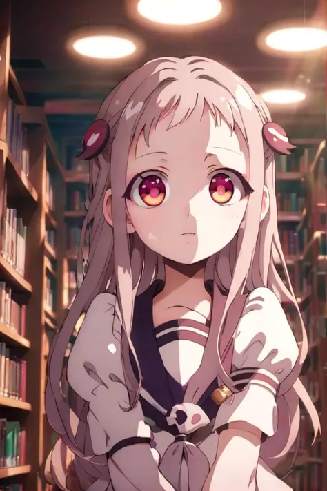 <lora:nene-000010:0.7>
1girl named yashiro_nene, standing alone in a library, she has multicolored eyes
she is wearing a school uniform with puffy sleeves and a sailor collar,
hair ornament, 
The soft lighting and detailed surroundings create an immersive environment where imagination runs wild hyper-detailed,
hyper-detailed face, high quality visuals, dim Lighting, sharply focused, octane render, 8k UHD