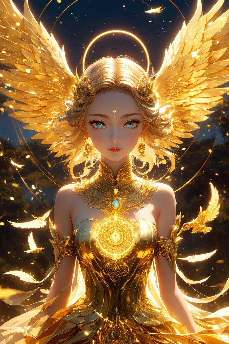 (anime:1.5), samsara wings, golden buddhism cycle of death, karmic cycle sparks, ((8k artistic)), ((surrealism concept art)), (award-winning photograph:1.5), soft natural volumetric cinematic perfect light, vivid cinematography, imagination, perfect anatomy, perfect detailed eyes, insane beauty, full body shot, bokeh, high detailed, masterpiece art, digital art painting, ultra detailed, LenkaizmART, ColorART, Leonardo Style, illustration, vector art, 1 girl,