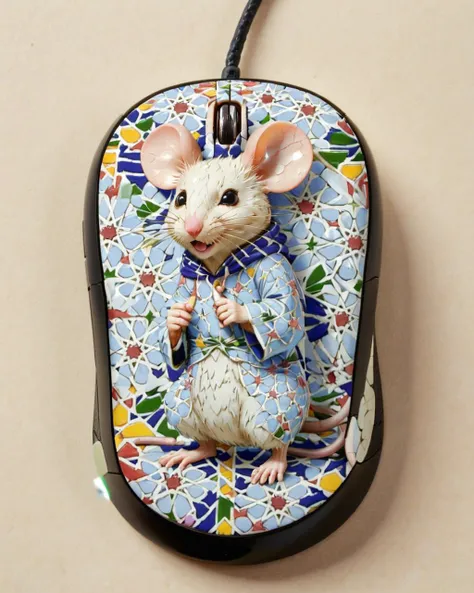 appealing Mouse, <lora:Zellij:1.0> zlj-xl