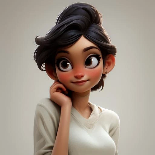 a girl
 <lora:PIXER:0.8>