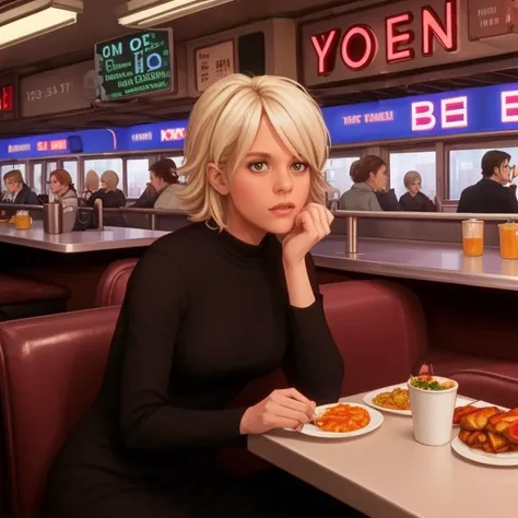 skswoman in a New York diner <lora:Meg RyanV7:1>