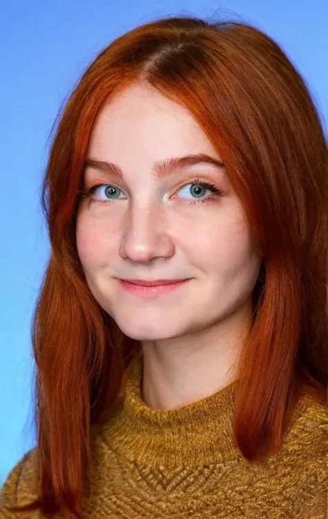 (ultra-detailed), masterpiece, best quality, evelinushka, 8k quality, slight smile,
1girl, solo, red hair, Evelinushka, portrait, sweater, simple background
<lora:Evelinushka:1>