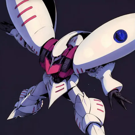 masterpiece,high quality,solo,
<lora:qubeley003:0.8>,
qubeley,1mobilesuit,
pink eye,zeon,