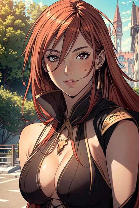 <lora:JishukaV2:0.7>, Jishuka, (main outfit v2), standing, medium shot, looking at viewer, solo, upper body
(8k, RAW photo, best quality, depth of field, ultra high res:1.2), (absurdres, intricate, photorealistic, masterpiece, ultra-detailed:1.3, cinematic lighting), shot at eye level, on a Fujifilm X-T4 with a 50mm lens, outdoors, modelstyle photography setting