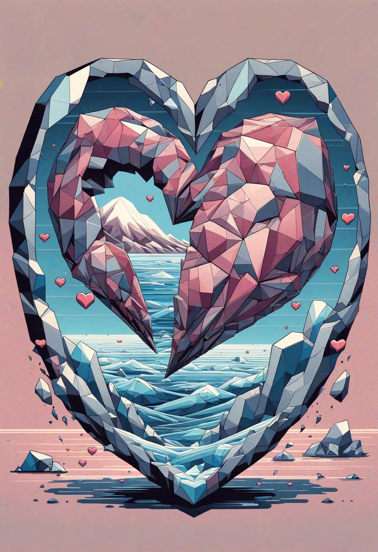 DonMG30T00nXL cartoon heart, powderblue geological water <lora:DonMG30T00nXL-000008:1>