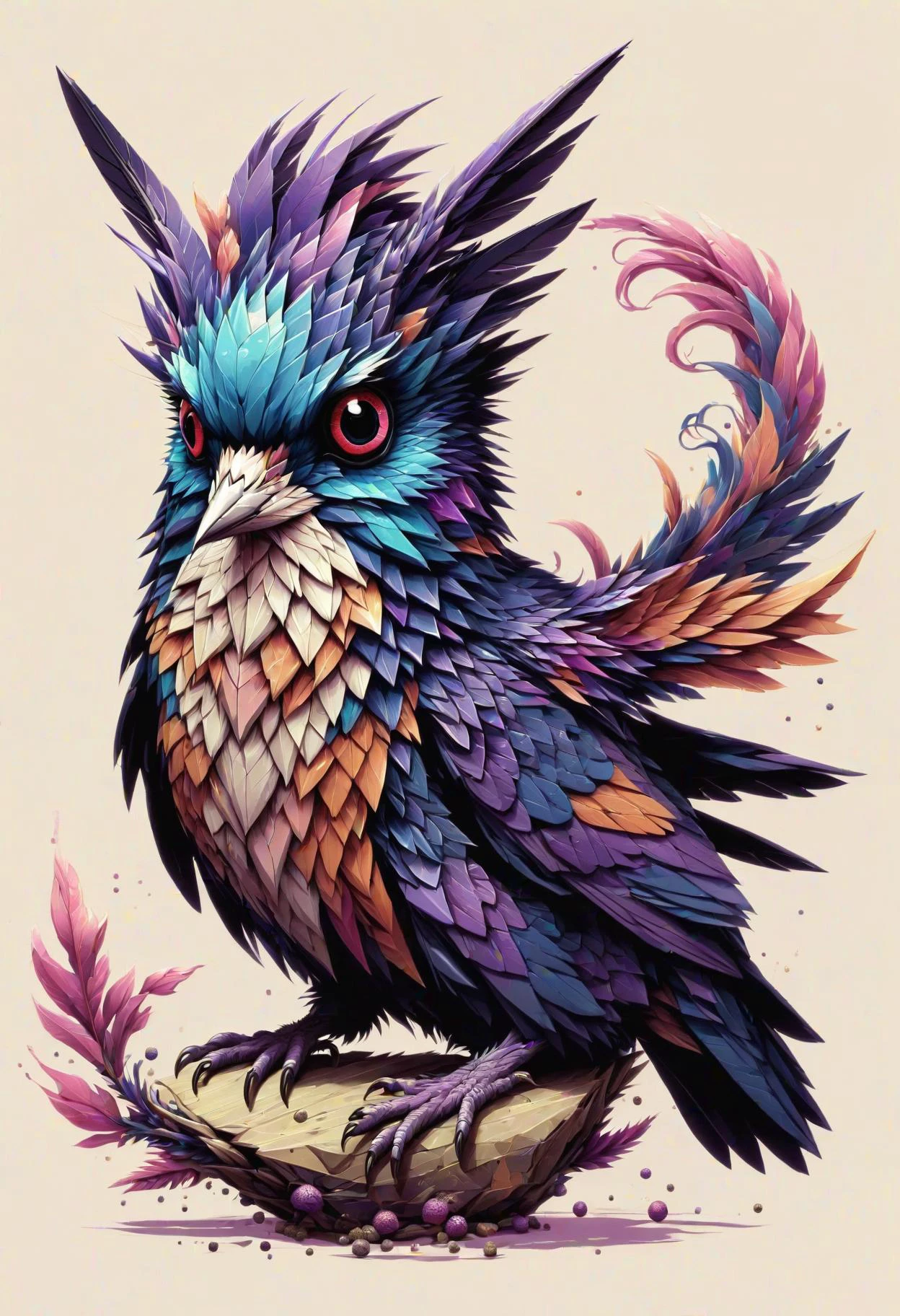 DonMG30T00nXL anime fusion of Mizutsune,hummingbird,raven,hamster <lora:DonMG30T00nXL-000008:1>