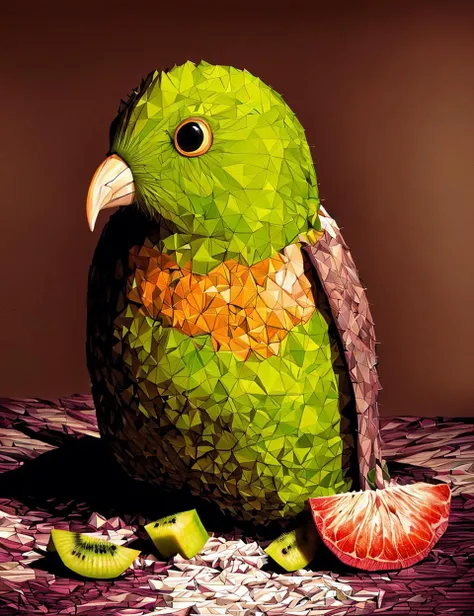 masterpiece, awesome quality, hyper detailed, DonMG30T00n, kiwi, <lora:DonMG30T00n-000006:1>