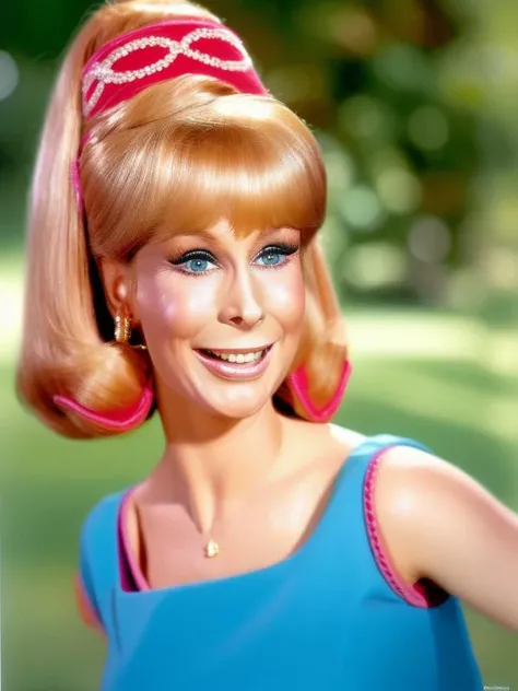 portrait Barbara Eden <lora:BarbaraE-000003:1> (full color photo) analog style 8k 4k masterpiece