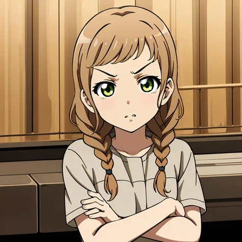 masterpiece,highres,high quality,extremely detailed,solo,
<lora:MinaSiroka001:0.7>,
MinaSiroka,1girl,angry,puff out cheeks,mouth pointy,arms crossed,sideways head,