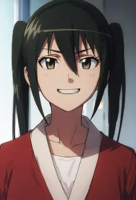 best quality, masterpiece, highres, solo, {mitsuba_mutsumi_seitokaiyakuindomo:0.90}, evil_grin, evil_smile, grin, portrait, looking at viewer
