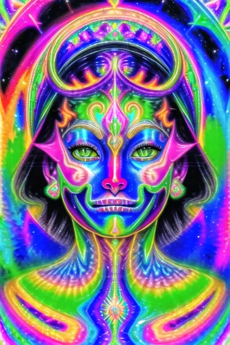 (night sky with stars and planet), (advanced civilization), beautiful womans face, (Egyptian statue), metallic, smooth, (black obsidian:1.4), electrical, glowing lights, sacred geometry, (perfect geometry:1.4), power, very colorful, psychedelic colors, (glowing egyptian hieroglyphs:1.3), (highly intricate detailed face:1.4), (photorealistic:1.3), (3d cgi rendering:0.5), (external light source:1.3), (advanced complex shading:1.3), (feline like eyes:1.2), (cat like eyes:1.2), (cat like female face:1.3), (complex sacred geometric patterns:1.3), (alex grey:1.8), (bright psychedelic colors:1.5), high energy glowing, <lora:Hipoly3DModelLora-V110:0.4>, hiqcgbody
