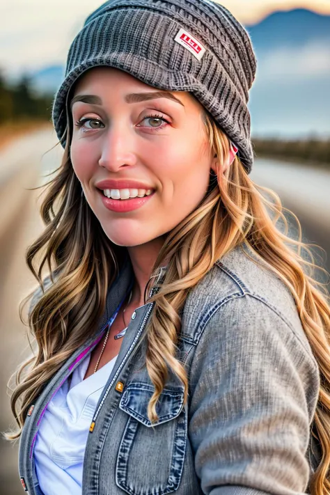 (piper2-900)
(driving a converftible:1.3)
(grey ski cap:1.3)
(jacket:1.3)
realistic photo, skin pores, textured skin, highly realistic skin, ambient occlusion, (realistic, photorealistic, RAW photo:1.4), best quality, 4k, 8k, ultra highres, fujifilm xt3