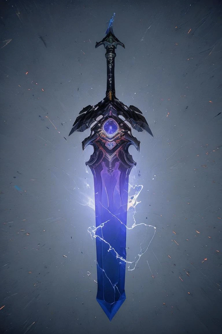 breathtaking full shot, hdr, dynamic lighting, (masterpiece, top quality, best quality, official art, beautiful and aesthetic:1.2),(8k, best quality, masterpiece:1.2), weapon, no humans, epic glowing psionic sword, fantasy, blue gemstone, light particles, reflective surface, still life, glowing weapon, floating, glowing, simple background, <lora:CGgameweaponicon hsw:1> CGgameweaponicon hsw <lora:magic circle_v2.0:0.1> magic circle <lora:Mild detail adjusterV10:0.2>, <lora:lcm-lora-sdv1-5:0.7>, masterpiece, award-winning, professional, highly detailed, glow effects, godrays, Hand drawn, render, 8k, octane render, cinema 4d, blender, dark, atmospheric 4k ultra detailed, cinematic, Sharp focus, big depth of field, Masterpiece, colors, 3d octane render, 4k, concept art, trending on artstation, hyperrealistic, Vivid colors, extremely detailed CG unity 8k wallpaper, trending on CGSociety, Intricate, High Detail, dramatic