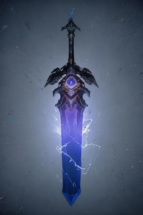 breathtaking full shot, hdr, dynamic lighting, (masterpiece, top quality, best quality, official art, beautiful and aesthetic:1.2),(8k, best quality, masterpiece:1.2), weapon, no humans, epic glowing psionic sword, fantasy, blue gemstone, light particles, reflective surface, still life, glowing weapon, floating, glowing, simple background, <lora:CGgameweaponicon hsw:1> CGgameweaponicon hsw <lora:magic circle_v2.0:0.1> magic circle <lora:Mild detail adjusterV10:0.2>, <lora:lcm-lora-sdv1-5:0.7>, masterpiece, award-winning, professional, highly detailed, glow effects, godrays, Hand drawn, render, 8k, octane render, cinema 4d, blender, dark, atmospheric 4k ultra detailed, cinematic, Sharp focus, big depth of field, Masterpiece, colors, 3d octane render, 4k, concept art, trending on artstation, hyperrealistic, Vivid colors, extremely detailed CG unity 8k wallpaper, trending on CGSociety, Intricate, High Detail, dramatic