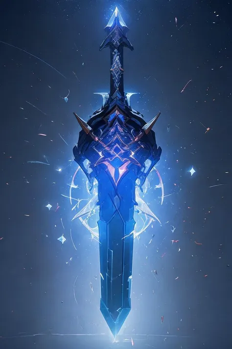 breathtaking full shot, hdr, dynamic lighting, (masterpiece, top quality, best quality, official art, beautiful and aesthetic:1.2),(8k, best quality, masterpiece:1.2), weapon, no humans, epic glowing divine short sword, fantasy, purple gemstone, light particles, reflective surface, still life, glowing weapon, floating, glowing, simple background, <lora:CGgameweaponicon hsw:1> CGgameweaponicon hsw <lora:magic circle_v2.0:0.25> magic circle, <lora:lcm-lora-sdv1-5:0.7>, masterpiece, award-winning, professional, highly detailed, glow effects, godrays, Hand drawn, render, 8k, octane render, cinema 4d, blender, dark, atmospheric 4k ultra detailed, cinematic, Sharp focus, big depth of field, Masterpiece, colors, 3d octane render, 4k, concept art, trending on artstation, hyperrealistic, Vivid colors, extremely detailed CG unity 8k wallpaper, trending on CGSociety, Intricate, High Detail, dramatic