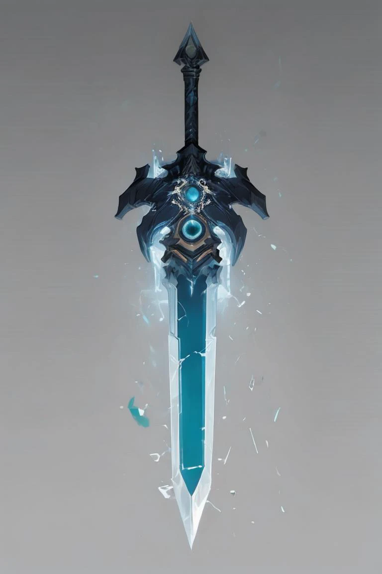 breathtaking full shot, hdr, dynamic lighting, (masterpiece, top quality, best quality, official art, beautiful and aesthetic:1.2),(8k, best quality, masterpiece:1.2), weapon, no humans, epic glowing darkness sword, fantasy, copper gemstone, light particles, reflective surface, still life, glowing weapon, floating, glowing, simple background, <lora:magic circle_v2.0:0.1> magic circle <lora:Mild detail adjusterV10:0.2> <lora:CGgameweaponicon hsw:1> CGgameweaponicon hsw, <lora:lcm-lora-sdv1-5:0.7>, masterpiece, award-winning, professional, highly detailed, Vector art, Vivid colors, Clean lines, Sharp edges, Minimalist, Precise geometry, Simplistic, Smooth curves, Bold outlines, Crisp shapes, Flat colors, Illustration art piece, High contrast shadows, Technical illustration, Graphic design, Vector graphics, High contrast, Precision artwork, Linear compositions, Scalable artwork, Digital art