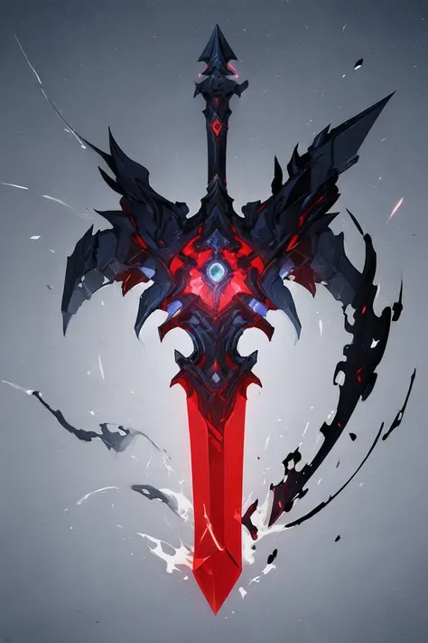 breathtaking full shot, hdr, dynamic lighting, (masterpiece, top quality, best quality, official art, beautiful and aesthetic:1.2),(8k, best quality, masterpiece:1.2), weapon, no humans, epic glowing profane sword, fantasy, white crystal, light particles, reflective surface, still life, glowing weapon, floating, glowing, simple background, <lora:magic circle_v2.0:0.1> magic circle <lora:Mild detail adjusterV10:0.2> <lora:CGgameweaponicon hsw:1> CGgameweaponicon hsw, <lora:lcm-lora-sdv1-5:0.7>, masterpiece, award-winning, professional, highly detailed, Vector art, Vivid colors, Clean lines, Sharp edges, Minimalist, Precise geometry, Simplistic, Smooth curves, Bold outlines, Crisp shapes, Flat colors, Illustration art piece, High contrast shadows, Technical illustration, Graphic design, Vector graphics, High contrast, Precision artwork, Linear compositions, Scalable artwork, Digital art