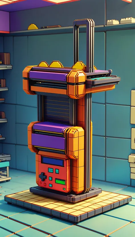<lora:NESVoxelStyleXL:1.3> NESVoxelStyle Paper cutter, voxel, sci-fi, (retro game:0.5), (video game:0.5), 3D shape, 3D style