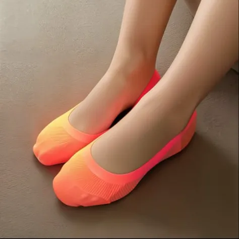 woman showing her orange socks, legs, pussy, 4k, photo, ultra high definition, HD, ((high quality))