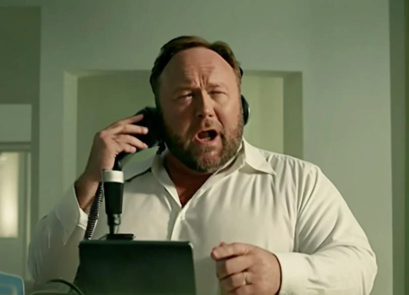 <lora:Alex Jones - Trigger w Alexjones Person:1> alexjones person a science fiction movie about a (landline telephone that is possessed by a demon), film screenshot from the film directed by James Cameron,