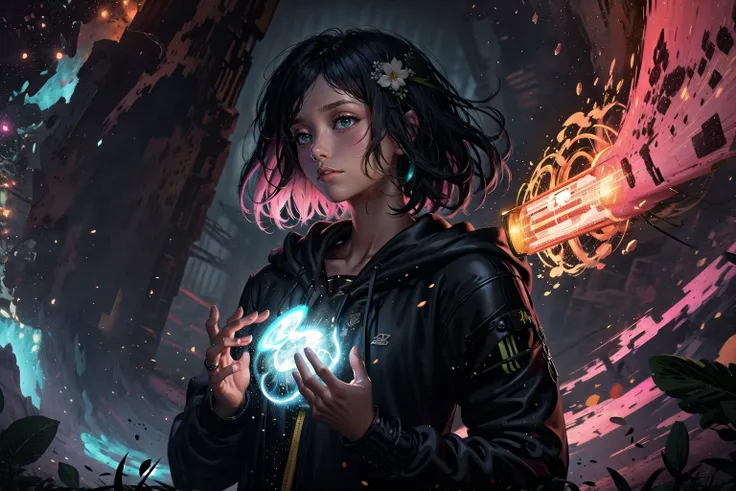 (detailed:1.3),
<lora:LightCoatCG:1> starry,strry light,night,colorful,cloud,star \(sky\),
advntr, landscape, scenery, Whispervale, A peaceful valley enveloped in a perpetual mist, where gentle whispers carry ancient tales and spirits guide those who seek enlightenment:1.4,
Ultra-detail,(highres:1.1),best quality,(masterpiece:1.3),cinematic lighting, 
BREAK
Combine exploding bursts of vivid colors, with abstract shapes, color splashes, and unpredictable color leaks, resulting in a chaotic and visually stimulating composition:1.2,Atomic Pink color,Atomic Pink color,Teal color