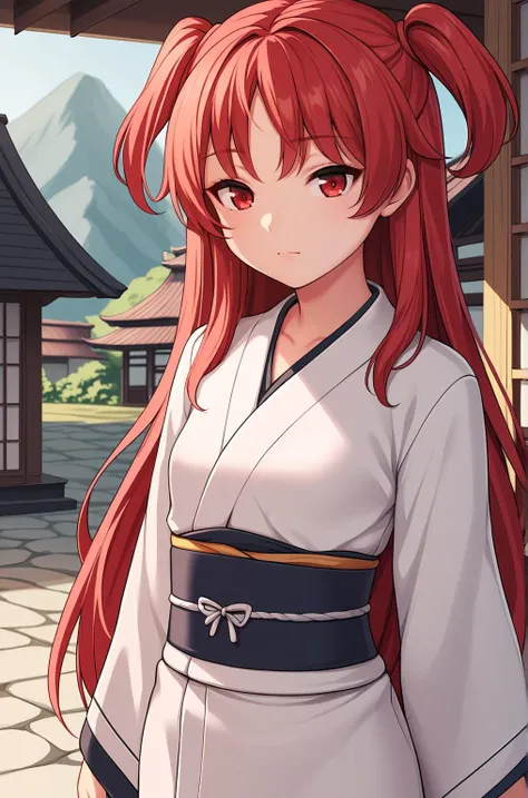 anime artwork score_9, score_8_up, score_7_up, score_6_up, score_5_up, score_4_up, source_anime, BREAK, thick outline, fat outline,
Chtholly_Nota_XL, red hair, long hair, two side up, red eyes, small breast, BREAK, kimono, japanese village,
<lora:Chtholly_Nota_Seniorious_XL:0.7>
<lora:PersonalAmi_PonyXL:1.0>