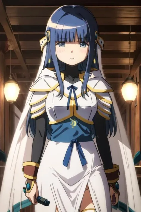 Saphir Maasa, single girl, ((Skin pale))(( blue eyes))((horns))((long black hair), solo, looking at the viewer, smile, shirt, bare shoulders, jewelry, sitting, full body, flower, earrings, pants, off shoulder, short top, make-up, sitting on the edge of the palace balcony, white tiles, night, stars  , Off Shoulder Shirt (Realism: 1.2), (Realism), (Masterpiece: 1.2), (Best Quality), (Highly Detailed), (8k, 4k, Intricate), (Full Body Shot: 1), (85  mm), light particles, lighting, (highly detailed: 1.2), (face detailed: 1.2), (gradients), color, (eyes detailed: 1.2) (background detailed), landscape detailed, (dynamic angle: 1.2  ), (dynamic mode: 1.2), (third configuration rule: 1.3), (work path: 1.2)