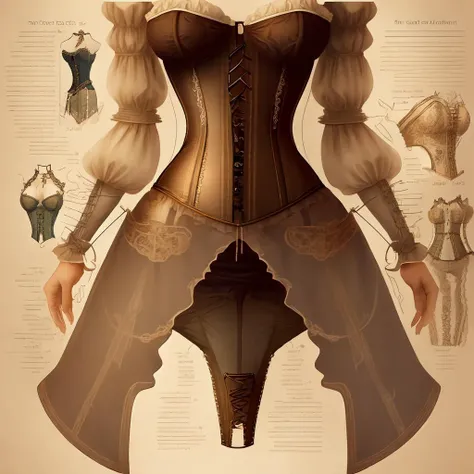 <lora:SteampunkSchematicsv2-000009:1> SteampunkSchematics complicated corset