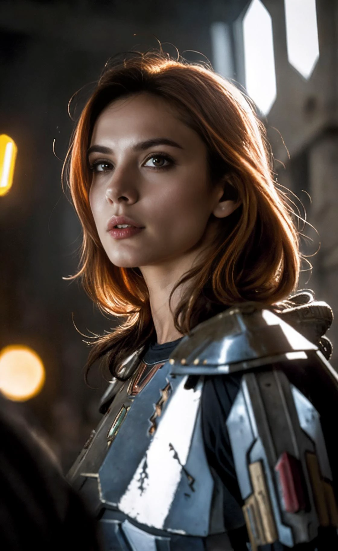 (masterpiece), (extremely intricate:1.3), (realistic), portrait of a forty-year-old shaevizla, the most beautiful in the world, (mandalorian armor), metal reflections, upper body, star wars, professional photograph of a stunning woman detailed, intense focus, martial prowess, infiltrating the high ground, dramatic, award winning, cinematic lighting, octane render unreal engine, volumetrics dtx, (film grain, blurry background, blurry foreground, bokeh, depth of field, motion blur:1.3), power armor, (disheveled long hair, orange hair with subtle yellow highlights), brown eyes, ((glossy pink lips)), <lora:shaevizla:0.8> <lora:starwars:0.2>
Amidst the chaos, iconic landmarks such as the Senate building and the Jedi Temple become battlegrounds, their pristine facades marred by the ravages of war. The clash between Republic defenders and Sith aggressors creates a tableau of destruction, with explosions ripping through buildings and debris littering the streets.