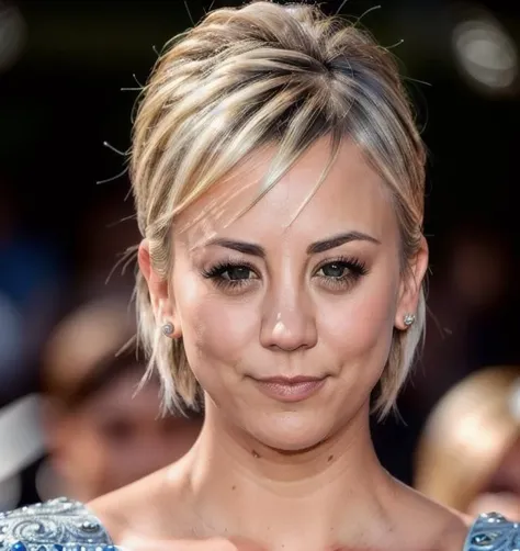 photo of cuoco kaley person, skin young, Close-up, warrior in armor, hair blonde, realistic, (masterpiece:1.2) (photorealistic:1.2) (bokeh) (best quality) (intricate details) (8k) (HDR) (analog film) (canon d5) (cinematic lighting) (sharp focus),<lora:epi_noiseoffset2:1.9>