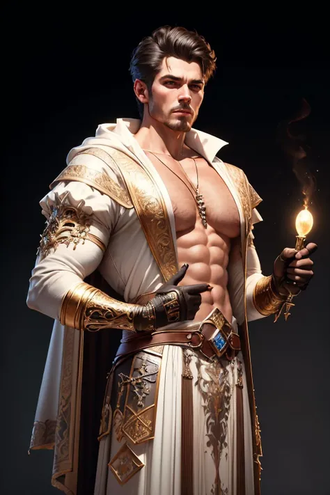 __Atr/random rpg male__ by Alessandro Casagrande,, Greg Rutkowski, Sally Mann, concept art, 4k), (analog:1.2), (high sharpness), (detailed pupils:1.1), (photorealistic:1.3), (realistic:1.3), detailed face and eyes, Masterpiece, best quality, (highly detailed photo:1.1), 8k, photorealistic By jeremy mann, by sandra chevrier, by maciej kuciara, sharp, (perfect, body:1.1) {perfect face:1.3), realistic, real shadow, 3d, (dark castle background:1.2), (by Michelangelo), (profesional lights:1.3) (profesional photography:1.3), full body shoot, concept art of medieval rpg character <lora:royta v1.1:1> <lora:IvoryGoldAIv2:0.4> detailed background <lyco:GoodHands-beta2:1.0>