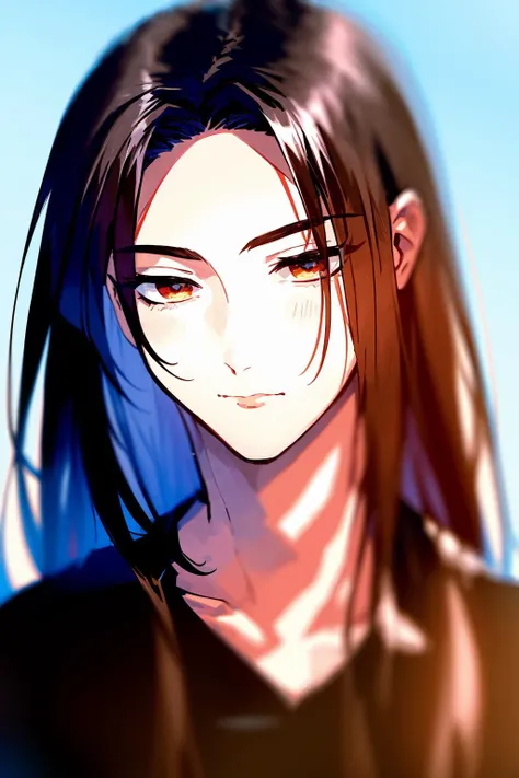 masterpiece, best quality, <lora:fstyle01-000010:1>,1boy,male focus, solo,long hair,bangs,forehead,