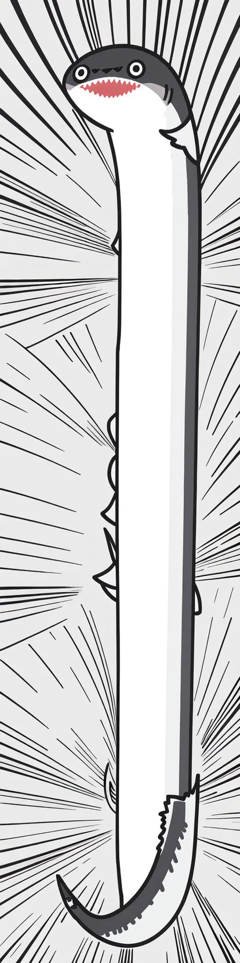<lora:Sacabambaspis-000001:1> (sacabambaspis,solo,1 very long fish,face facing the viewer,open mouth, triangular mouth,sharp teeth:1.4),(gray and white:1.3),
ultra high res,(vector art,cartoon,cute graffiti,stupid graffiti,simple graffiti arti:1.3)
good detailed, (glowing background),
best quality, wide-angle Hyperdetailed, masterpiece, 8k, natural lighting, soft lighting, sunlight, HDR (High Dynamic Range), Maximum Clarity And Sharpness, Multi-Layered Textures, <lora:LongcatMemeSolo:1> IncrsLcmSolo, full body, <lora:kiwi style V4:0.5>