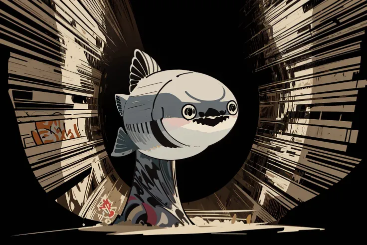 ultra high res,(vector art,cartoon,cute,stupid graffiti:1.3)
good detailed, (glowing background),
best quality, wide-angle Hyperdetailed, masterpiece, 8k, natural lighting, soft lighting, sunlight, HDR (High Dynamic Range), Maximum Clarity And Sharpness, Multi-Layered Textures,
,1 fish, <lora:Sacabambaspis:1> sacabambaspis