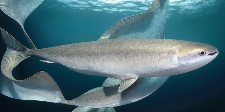 good detailed, (glowing background),
best quality, wide-angle Hyperdetailed, masterpiece, 8k, natural lighting, soft lighting, sunlight, HDR (High Dynamic Range), Maximum Clarity And Sharpness, Multi-Layered Textures,
<lora:Sacabambaspis-000001:1> sacabambaspis,1 very long fish,gray and white,ocean,